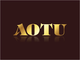 楊福的AOTU皮具英文字體商標(biāo)設(shè)計logo設(shè)計
