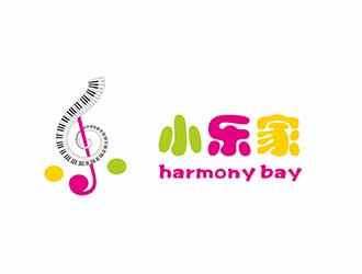 AR科技核心～雪狐設(shè)計(jì)的小樂家（中文名），harmony bay （英文名）logo設(shè)計(jì)
