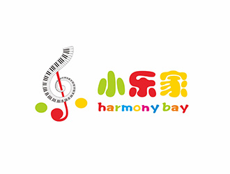 小樂家（中文名），harmony bay （英文名）logo設計