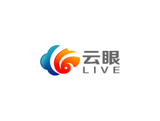 周金進(jìn)的云眼live高科技logologo設(shè)計
