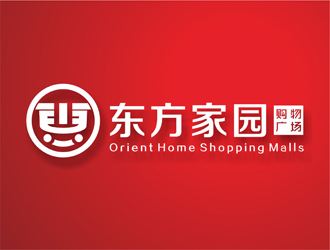 趙鵬 v的東方家園logo設(shè)計