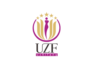 周?chē)?guó)強(qiáng)的UZF瘦身美容院連鎖店logo設(shè)計(jì)