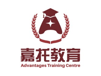 嘉托教育 對(duì)稱圖形logo設(shè)計(jì)