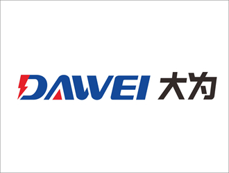DaWei字母LOGO設(shè)計，酷炫簡潔，有力量感l(wèi)ogo設(shè)計