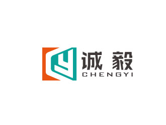 朱紅娟的誠毅室內(nèi)裝飾設計工作室logo設計