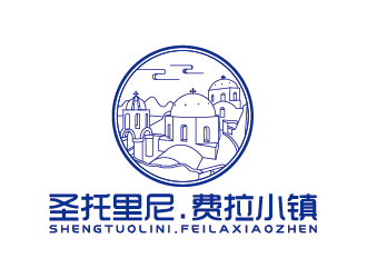 王濤的圣托里尼.費(fèi)拉小鎮(zhèn)地產(chǎn)logo設(shè)計logo設(shè)計