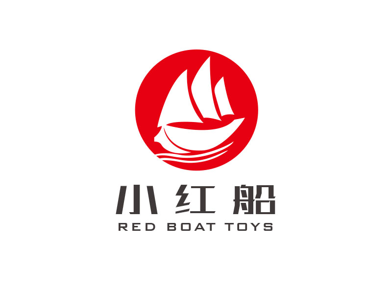 朱紅娟的小紅船 RED BOAT TOYSlogo設(shè)計