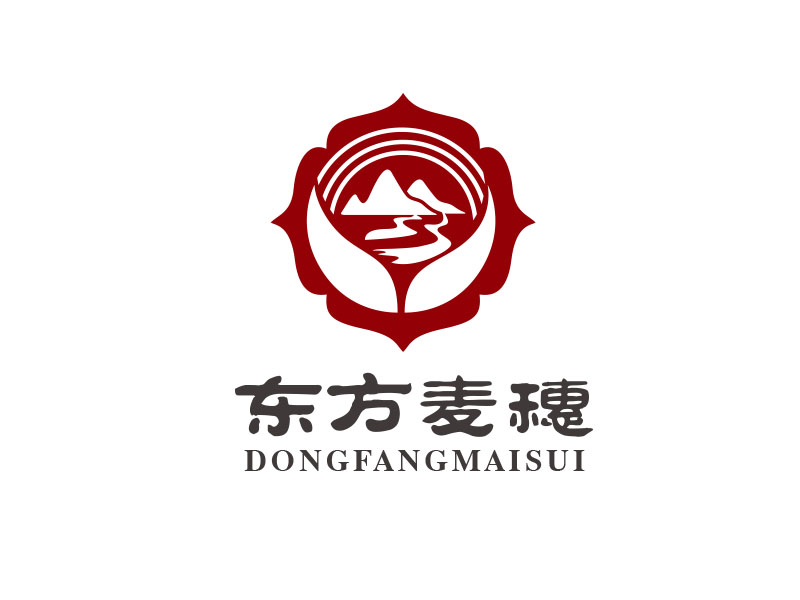 朱紅娟的白酒品牌，東方麥穗logo設(shè)計