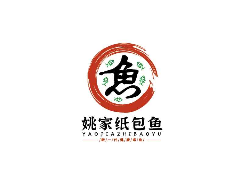 李寧的姚家紙包魚(yú)logo設(shè)計(jì)