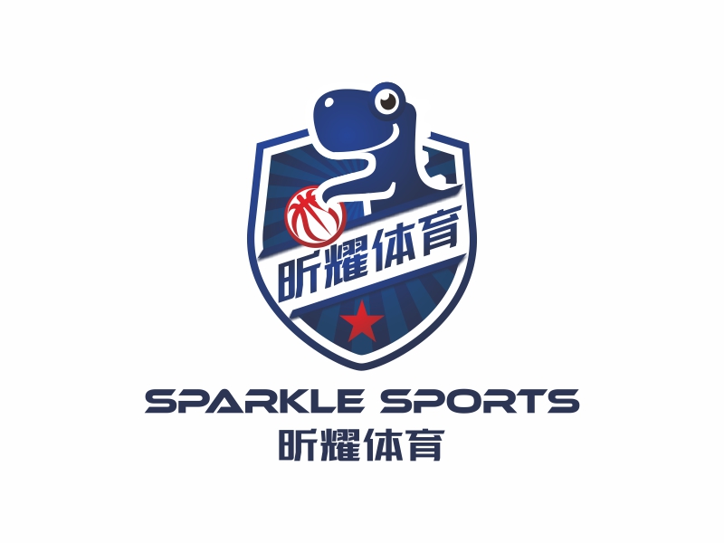 陳國(guó)偉的昕耀體育，副標(biāo)題：SPARKLE SPORTSlogo設(shè)計(jì)