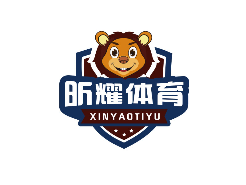 朱紅娟的昕耀體育，副標(biāo)題：SPARKLE SPORTSlogo設(shè)計(jì)