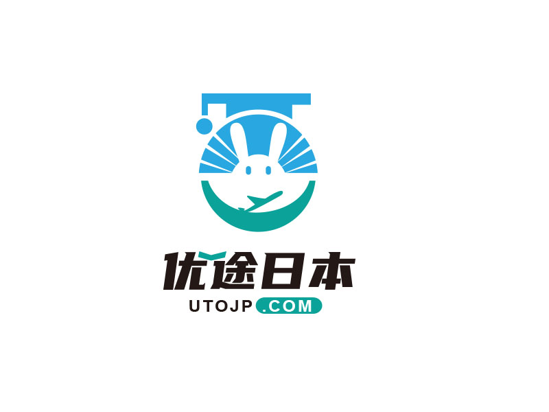 朱紅娟的優(yōu)途日本  utojp.comlogo設(shè)計